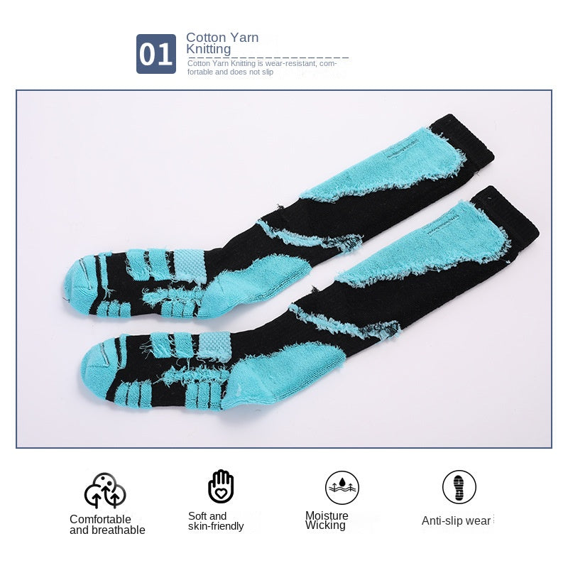 Cross-border Hot Mining Ski Socks Socks Quick-drying Socks Terry Sports Socks Female Mountaineering Socks Towel Bottom Snow Socks Male Wholesale